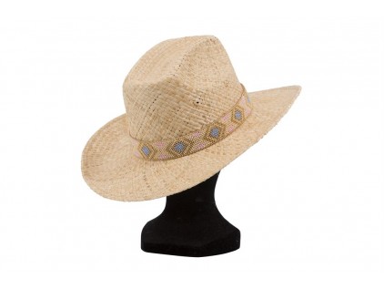 SOMBRERO DE MUJER DE PAJA COWBOY INDIAN, PACK DE 3 UDS  PARA PROFESIONALES. 